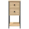 Table de chevet chêne sonoma 32x42x70 cm bois d'ingénierie
