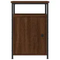 Table de chevet chêne marron 40x42x60 cm bois d'ingénierie
