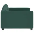Lit de repos vert foncé 90x200 cm velours