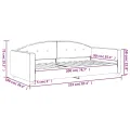 Lit de repos vert foncé 90x200 cm velours