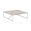 Table basse 110x110x36 cm Bois de manguier solide