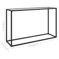Table console Transparent 120x35x75 cm Verre trempé