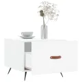 Tables basses 2 pcs blanc 50x50x40 cm bois d'ingénierie