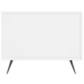 Tables basses 2 pcs blanc 50x50x40 cm bois d'ingénierie