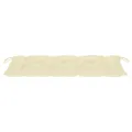 Banc de jardin pliable avec coussin 118 cm Bambou