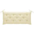 Banc de jardin pliable avec coussin 118 cm Bambou