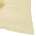 Banc de jardin pliable avec coussin 118 cm Bambou