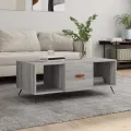 Table basse sonoma gris 102x50x40 cm bois d'ingénierie
