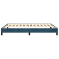Cadre de lit Bleu foncé 140x190 cm Velours