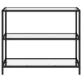 Étagère transparent 100x36x90 cm verre trempé