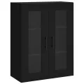 Armoire murale noir 69,5x34x90 cm