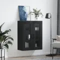 Armoire murale noir 69,5x34x90 cm