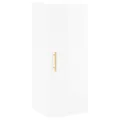 Armoire murale blanc brillant 34,5x34x90 cm