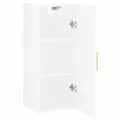 Armoire murale blanc brillant 34,5x34x90 cm