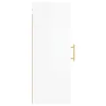Armoire murale blanc brillant 34,5x34x90 cm