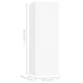 Ensemble de meuble TV 5 pcs Blanc Aggloméré