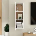 Meuble TV Blanc 30,5x30x90 cm Aggloméré