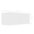 Ensemble de meubles TV 3 pcs Blanc Aggloméré