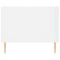 Table basse Blanc brillant 90x50x40 cm Bois d'ingénierie