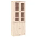 Vitrine en verre ALTA 77x35x186,5 cm bois de pin massif