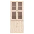 Vitrine en verre ALTA 77x35x186,5 cm bois de pin massif