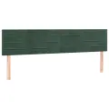 Têtes de lit 2 pcs Vert foncé 80x5x78/88 cm Velours