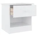 Table de chevet ALTA blanc 43x35x40,5 cm bois de pin massif