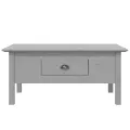 Table basse BODO gris 100x55x45 cm bois de pin massif
