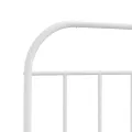 Tête de lit métal blanc 120 cm