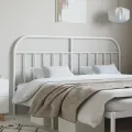Tête de lit métal blanc 180 cm