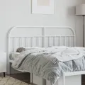 Tête de lit métal blanc 180 cm