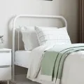 Tête de lit métal blanc 100 cm
