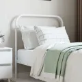 Tête de lit métal blanc 80 cm