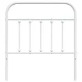Tête de lit métal blanc 80 cm