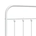 Tête de lit métal blanc 80 cm