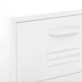 Armoire de rangement Blanc 42,5x35x101,5 cm Acier