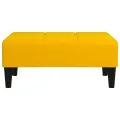 Repose-pied Jaune 78x56x32 cm Velours