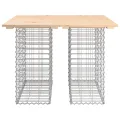 Banc de jardin design de gabion 100x102x72cm bois massif de pin