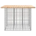 Banc de jardin design de gabion 100x102x72cm bois massif de pin