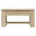 Table basse Chêne sonoma 101x49x52 cm Bois d'ingénierie