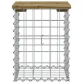 Banc de jardin design gabion 33x31x42 cm bois de pin imprégné