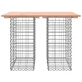 Banc de jardin design gabion 100x70x72cm bois massif de douglas