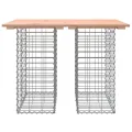 Banc de jardin design gabion 100x70x72cm bois massif de douglas