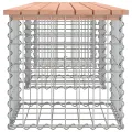 Banc de jardin design gabion 203x44x42cm bois massif de douglas