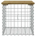 Banc de jardin design gabion 43x44x42 cm bois de pin imprégné