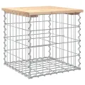 Banc de jardin design de gabion 43x44x42 cm bois massif de pin