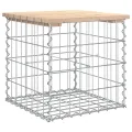 Banc de jardin design de gabion 43x44x42 cm bois massif de pin