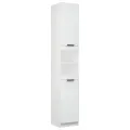 Armoire de salle de bain Blanc 32x34x188,5 cm Bois d'ingénierie