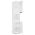 Armoire de salle de bain Blanc 32x34x188,5 cm Bois d'ingénierie