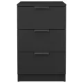 Tables de chevet 2 pcs noir 40x36x65 cm